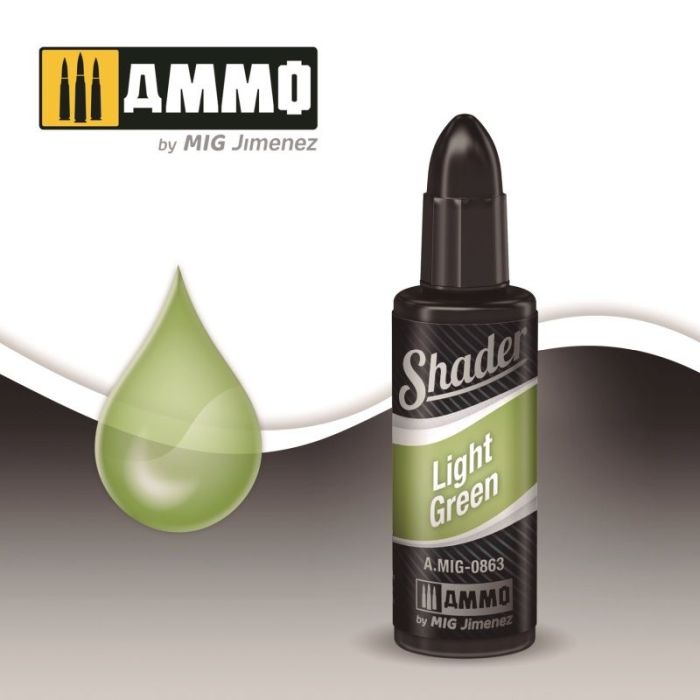 SHADER LIGHT GREEN JAR 10ML ALT. MIG0743 ** A.MIG-0863