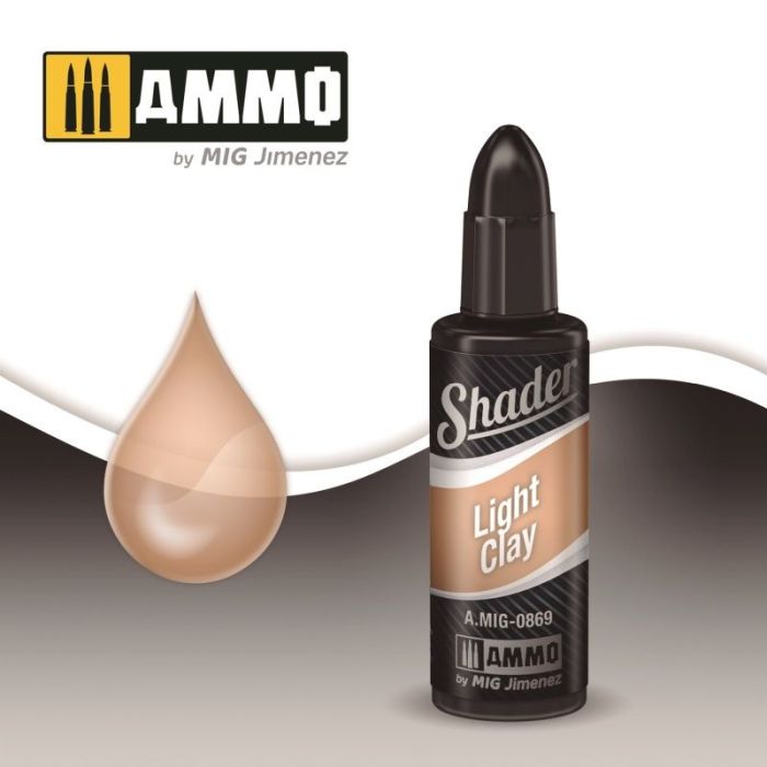SHADER LIGHT CLAY JAR 10ML A.MIG-0869