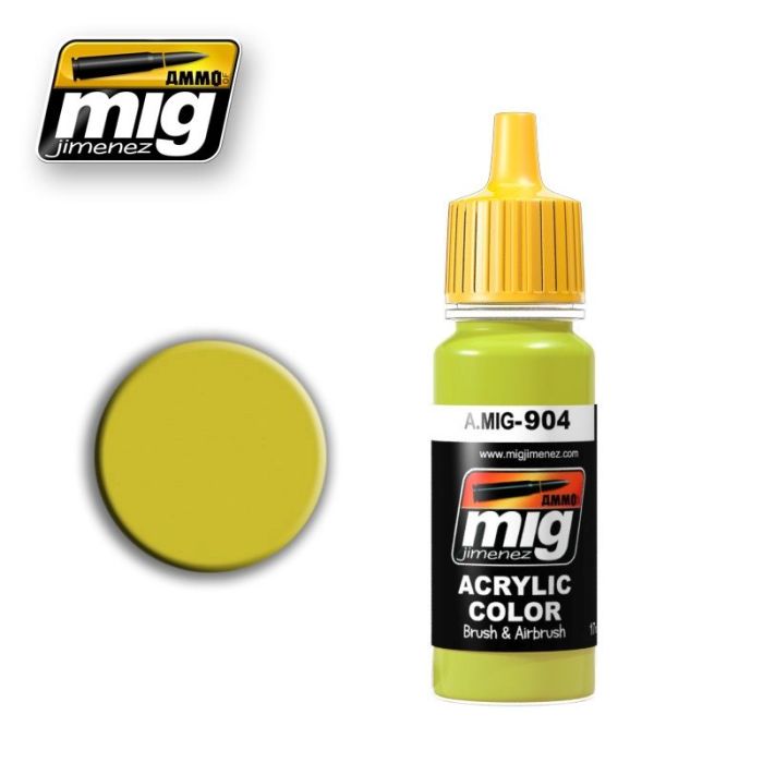 ACRYLIC COLOR DARK YELLOW HIGH LIGHT JAR 17ML A.MIG-0904