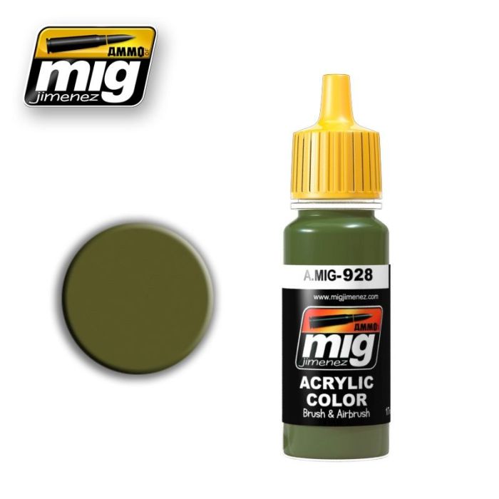 ACRYLIC COLOR OLIVE DRAB HIGH LIGHTS JAR 17ML A.MIG-0928