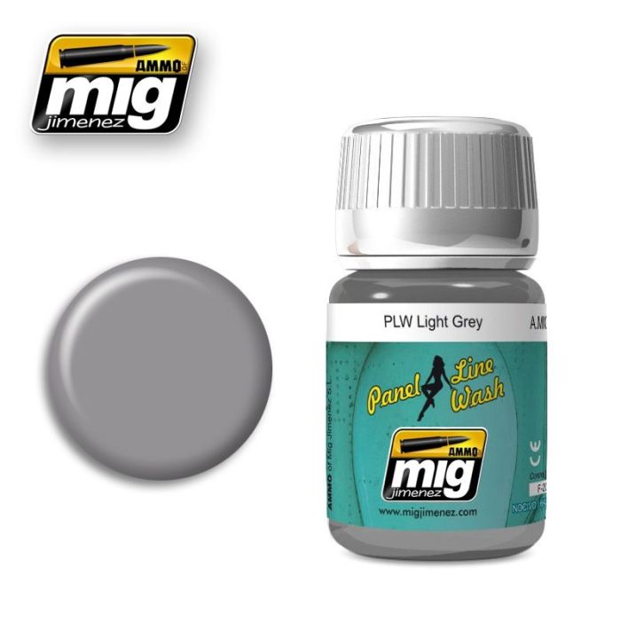 PANEL LINE WASH LIGHT GREY JAR 35 ML A.MIG-1600