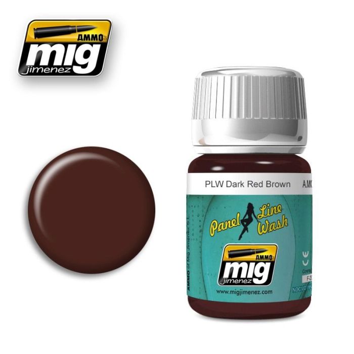 PANEL LINE WASH DARK RED BROWN JAR 35 ML A.MIG-1605