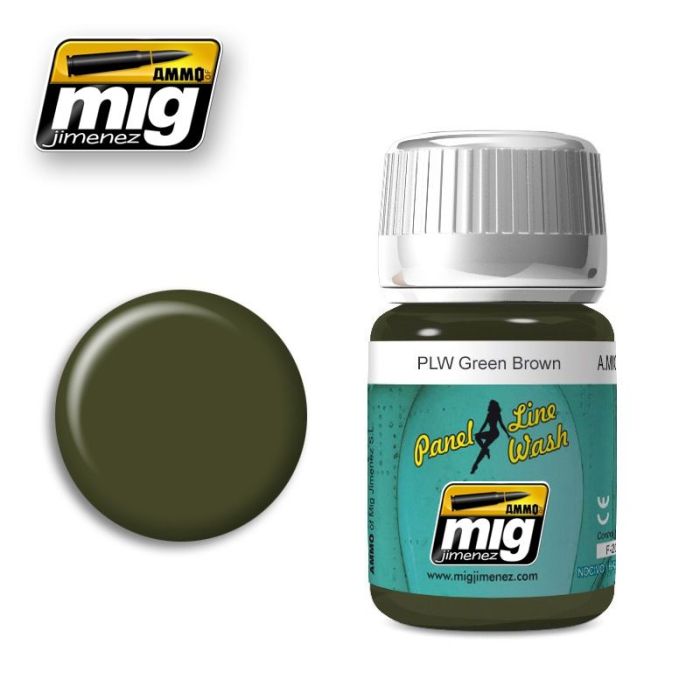 PANEL LINE WASH GREEN BROWN JAR 35 ML A.MIG-1612
