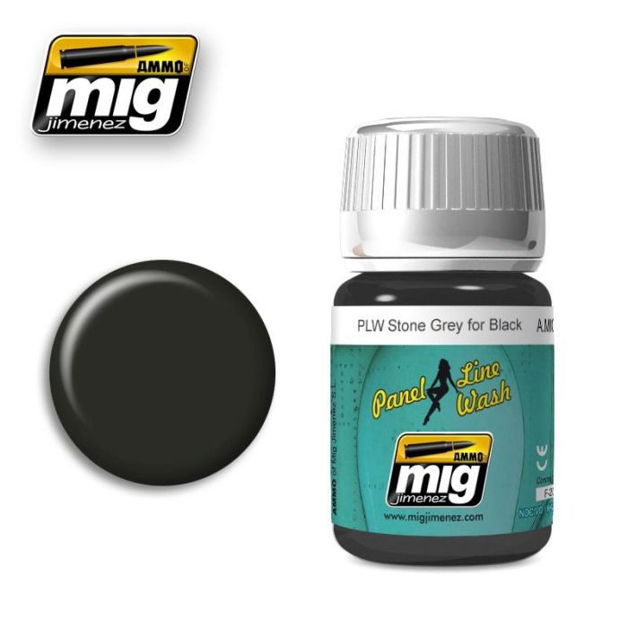 PANEL LINE WASH STONE GREY FOR BLACK JAR 35 ML A.MIG-1615