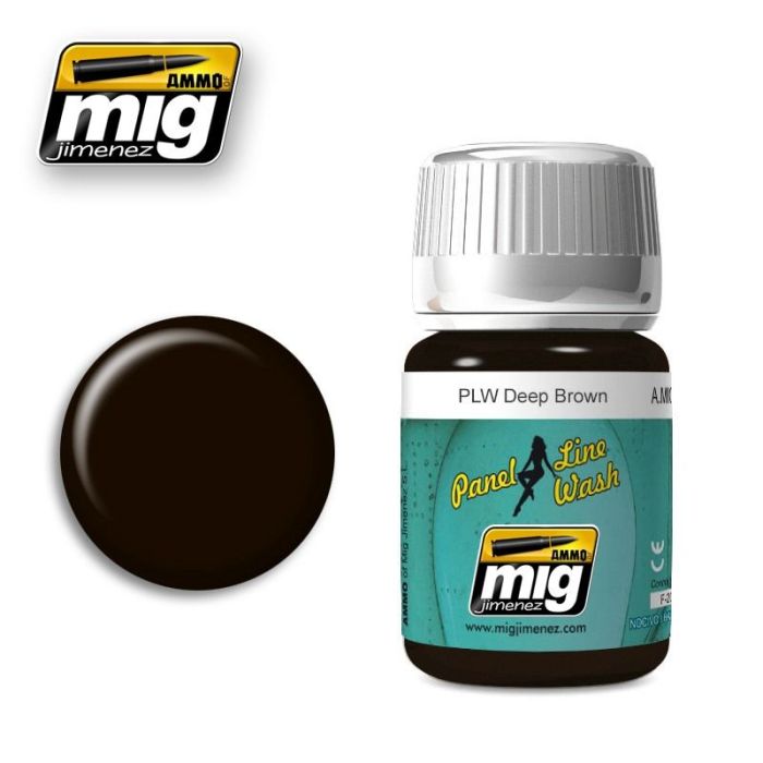 PANEL LINE WASH DEEP BROWN JAR 35 ML A.MIG-1618