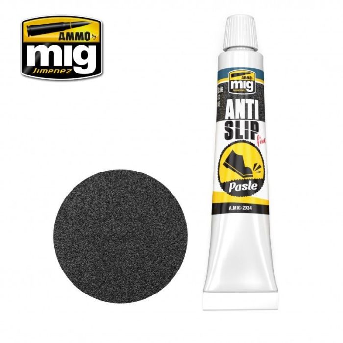 ANTI-SLIP PASTE - BLACK COLOR FOR 1/72 en 1/48 TUBE 20 ML A.MIG-2034