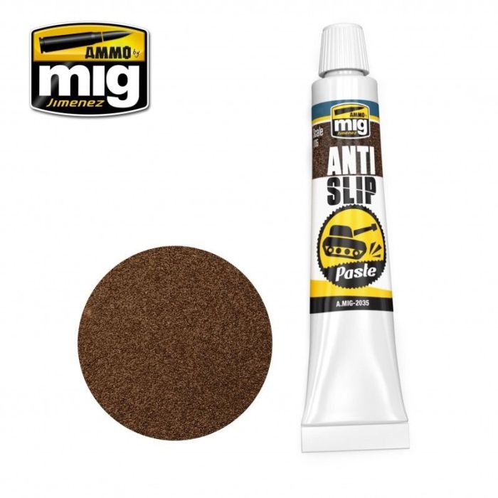 ANTI-SLIP PASTE - BROWN COLOR FOR 1/35 TUBE 20 ML A.MIG-2035