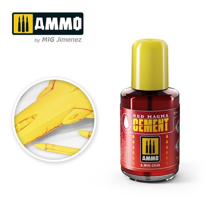 AMMO RED MAGMA CEMENT JAR 30 ML A.MIG-2046