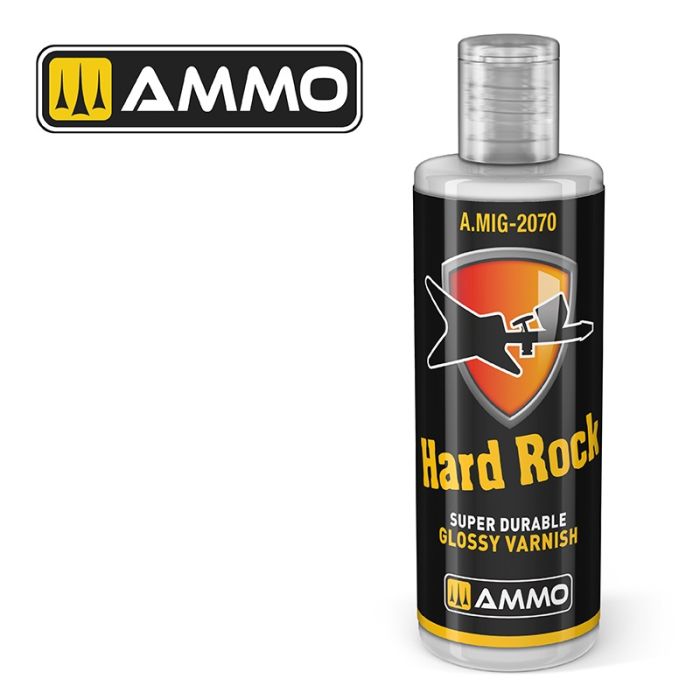 HARD ROCK SUPER DURABLE GLOSSY VARNISH JAR 60 ML A.MIG-2070