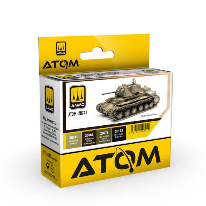 ATOM WWII SOVIET VEHICLES CAMOUFLAGE COLORS SET (05/25) * ATOM-20741