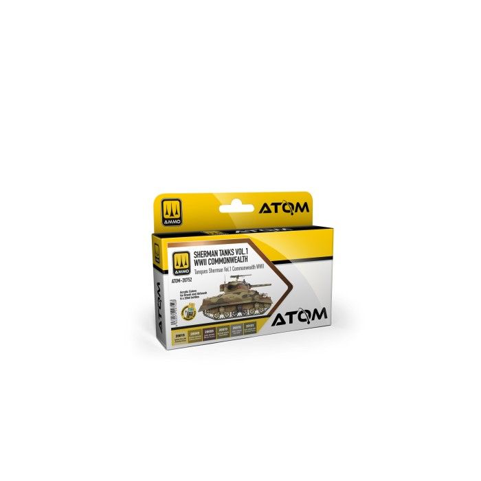 ATOM SHERMAN TANKS VOL 1 WWII COMMONWEALTH SET  (03/25) * ATOM-20752