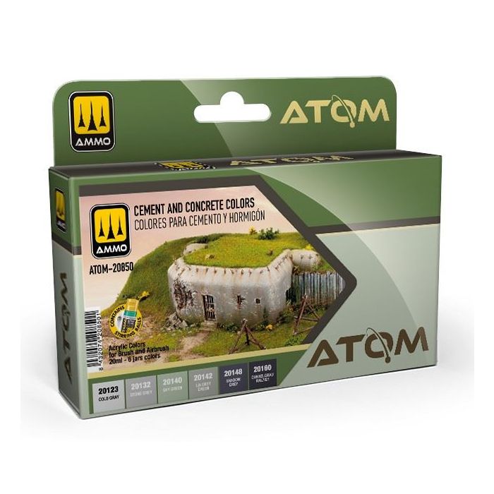 ATOM CEMENT AND CONCRETE COLORS SET ATOM-20851