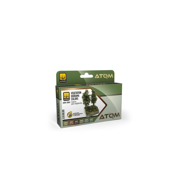 ATOM VEGETATION DIORAMA COLORS SET (03/25) * ATOM-20852