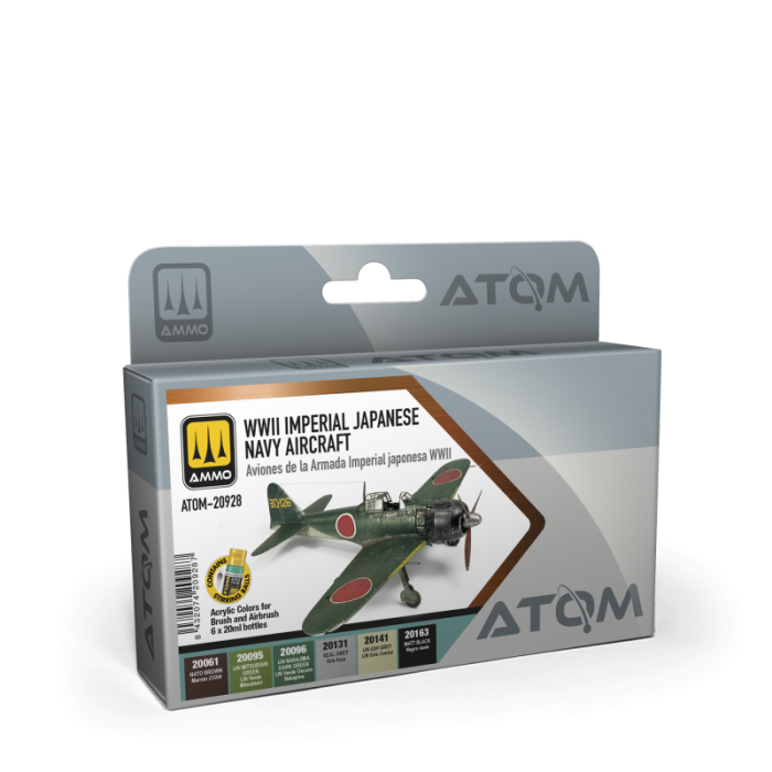 ATOM WWII IMPERIAL JAPANESE NAVY AIRCRAFT SET (12/24) * ATOM-20928