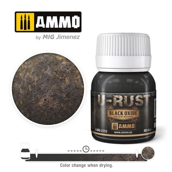 U-RUST BLACK OXIDE JAR 40 ML A.MIG-2252