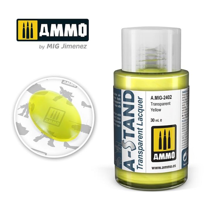A-STAND TRANSPARENT YELLOW A.MIG-2402