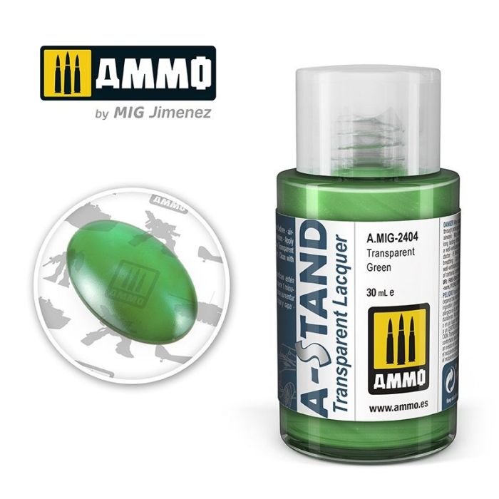 A-STAND TRANSPARENT GREEN A.MIG-2404