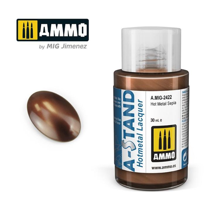 AMMO A-STAND HOT METAL SEPIA 30ML JAR A.MIG-2422