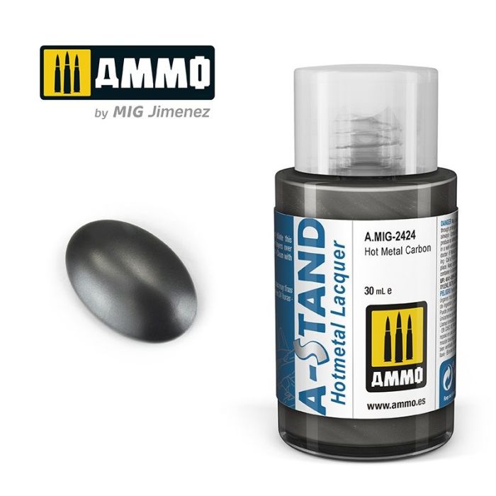 AMMO A-STAND HOT METAL CARBON 30ML JAR A.MIG-2424