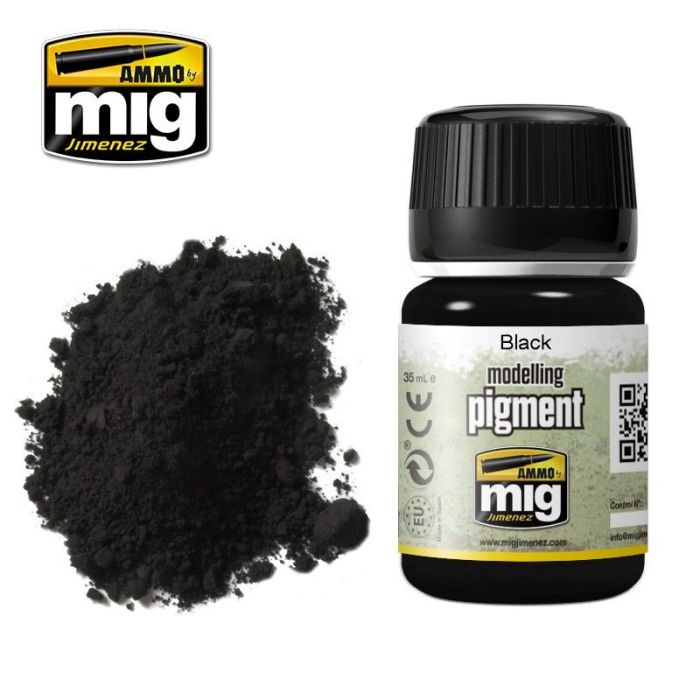 SUPERFINE PIGMENT BLACK JAR 35 ML A.MIG-3001
