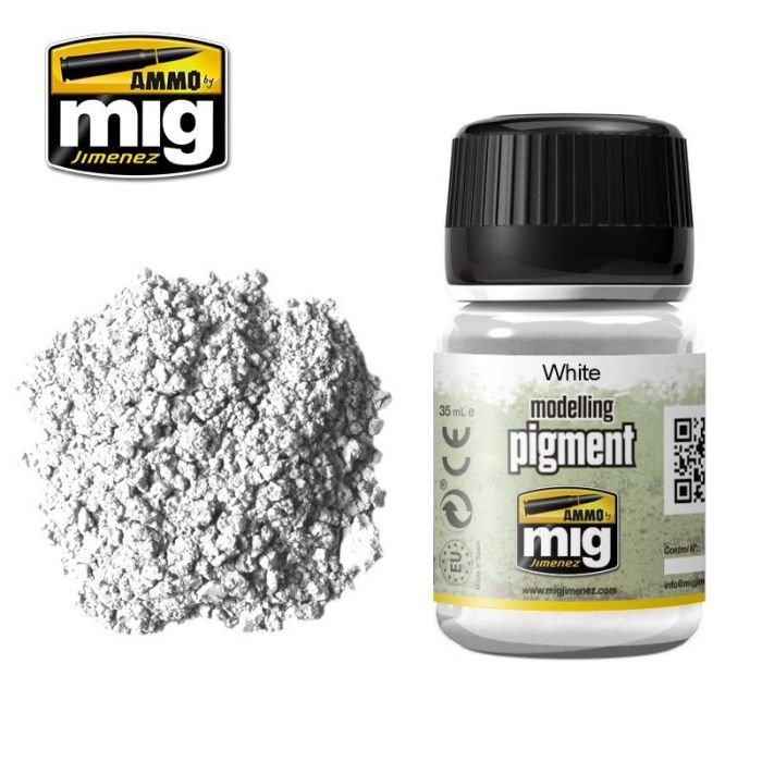 SUPERFINE PIGMENT WHITE JAR 35 ML A.MIG-3016