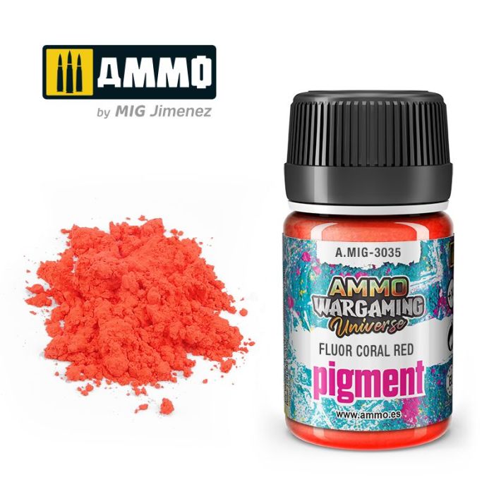 WARGAMING PIGMENT FLUOR CORAL RED 35 ML A.MIG-3035