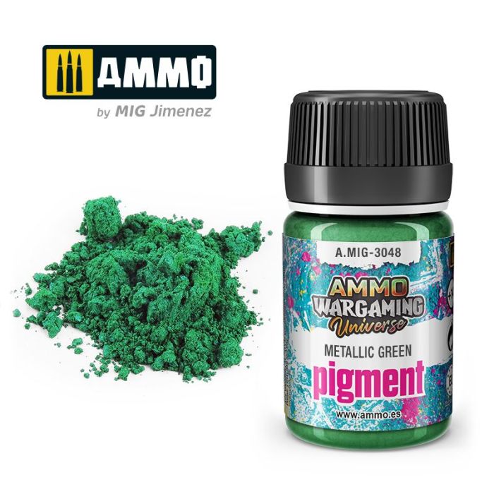 WARGAMING PIGMENT METALLIC GREEN 35 ML A.MIG-3048