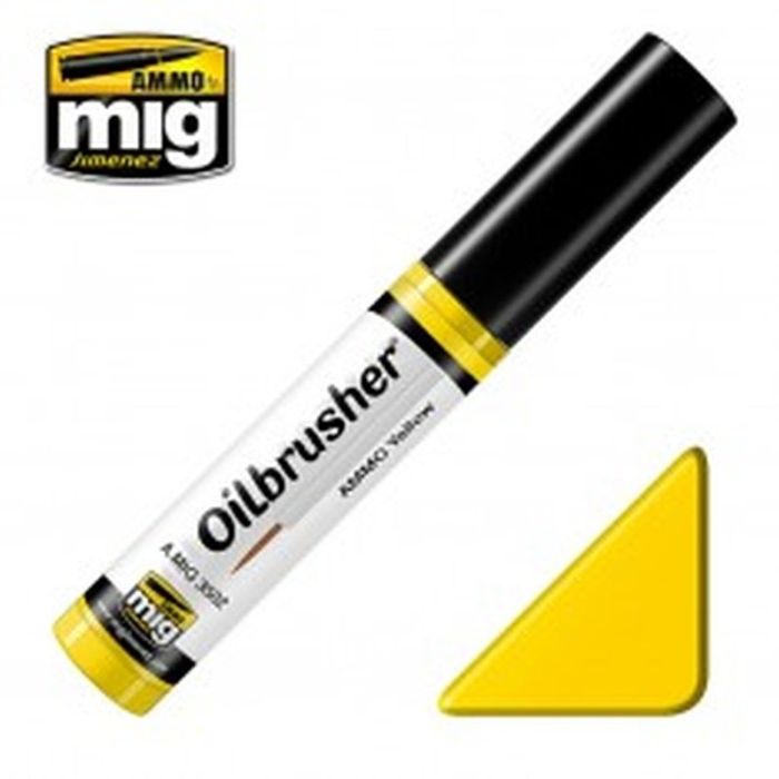 OILBRUSHER AMMO YELLOW JAR 10 ML A.MIG-3502