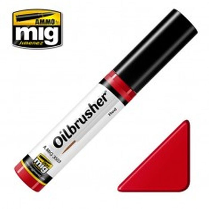 OILBRUSHER RED JAR 10 ML A.MIG-3503