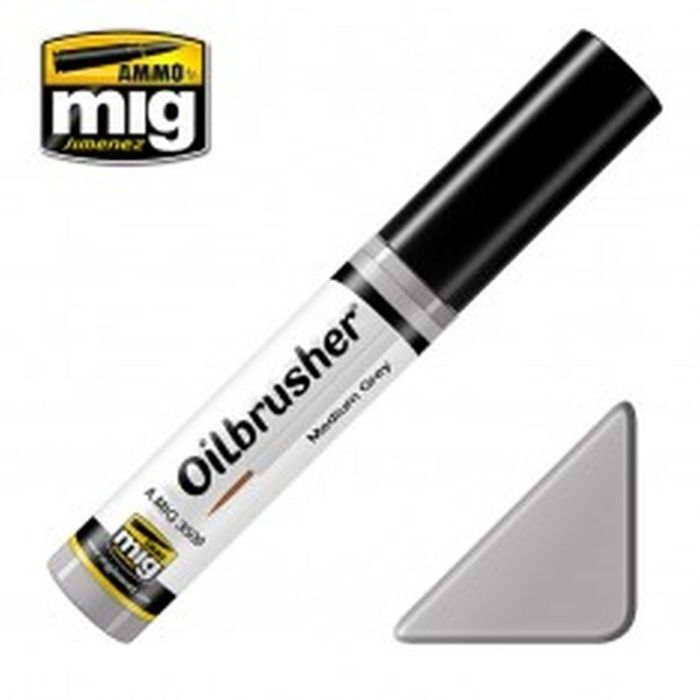 OILBRUSHER MEDIUM GREY JAR 10 ML A.MIG-3509