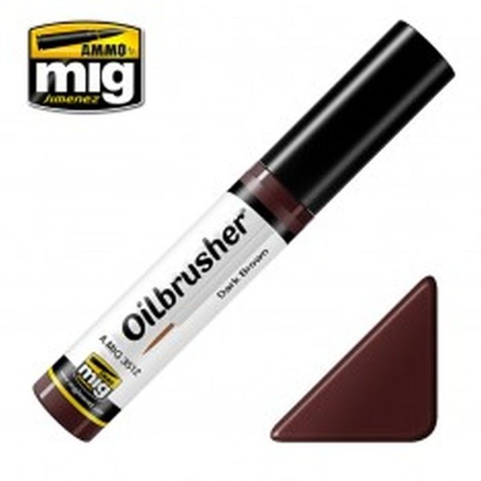 OILBRUSHER DARK BROWN JAR 10 ML A.MIG-3512
