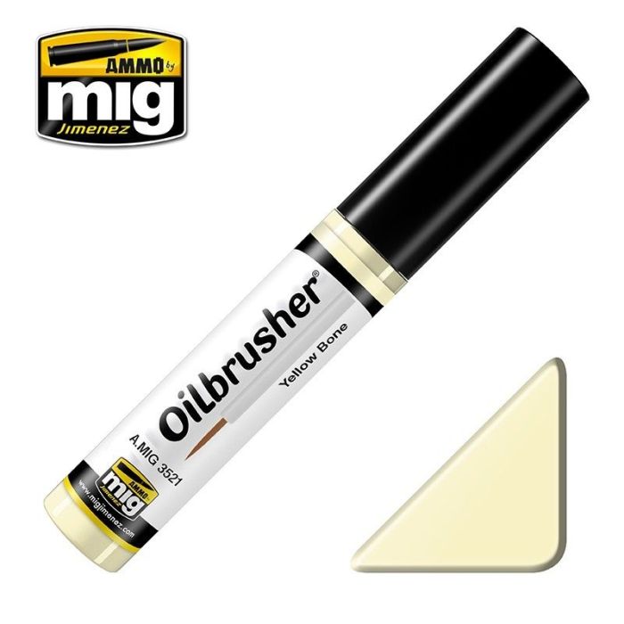 OILBRUSHER YELLOW BONE JAR 10 ML A.MIG-3521