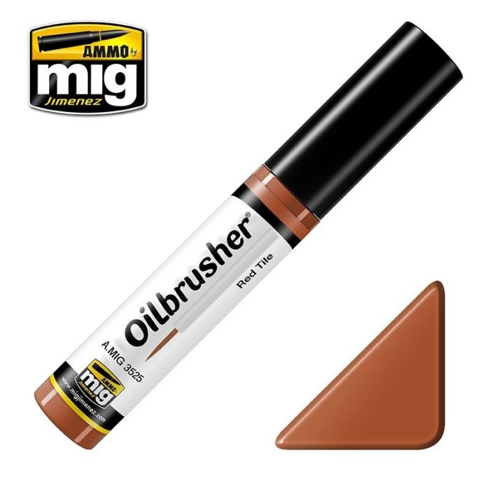OILBRUSHER RED TILE JAR 10 ML A.MIG-3525