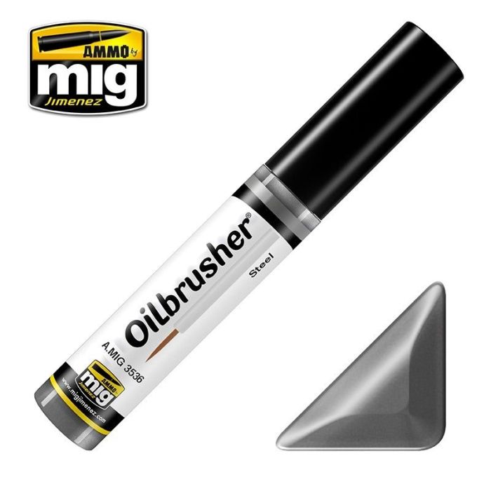 OILBRUSHER STEEL JAR 10 ML A.MIG-3536
