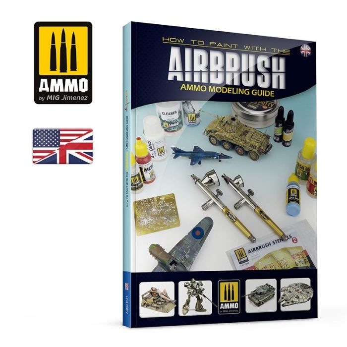 BOOK HOW TO PAINT WITH THE AIRBRUSH ENG. A.MIG-6131