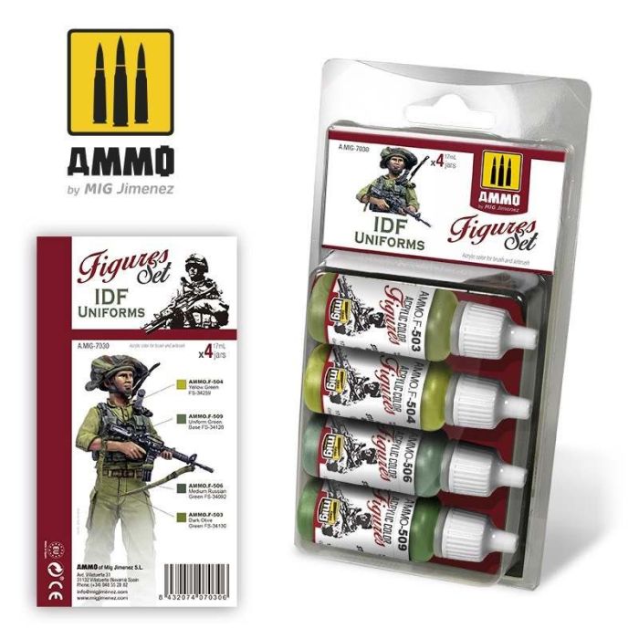 IDF UNIFORMS 4 JARS 17 ML A.MIG-7030