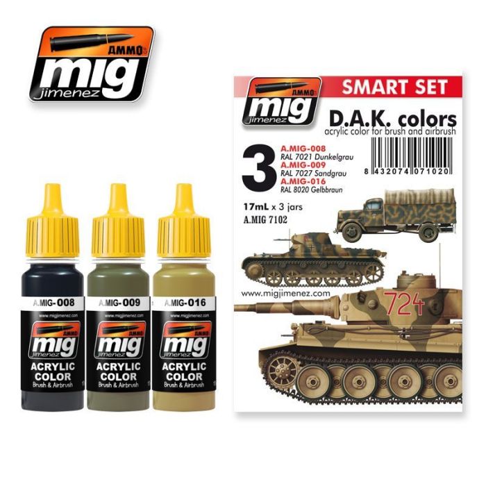 AFRIKA KORPS 3 JARS 17 ML ** A.MIG-7102