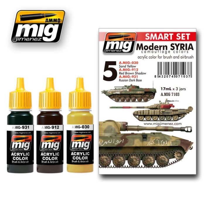 MODERN SYRIAN CAMOUFLAGE 3 JARS 17 ML A.MIG-7103
