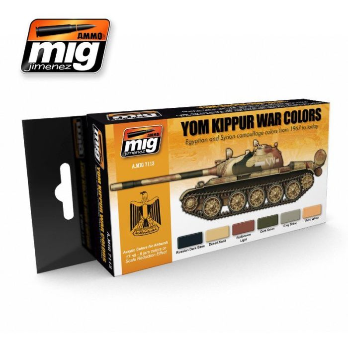 YOM KIPPUR WAR COLORS 6 JARS 17 ML A.MIG-7113