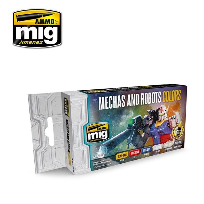 MECHAS en ROBOTS COLORS 6 JARS 17 ML A.MIG-7127