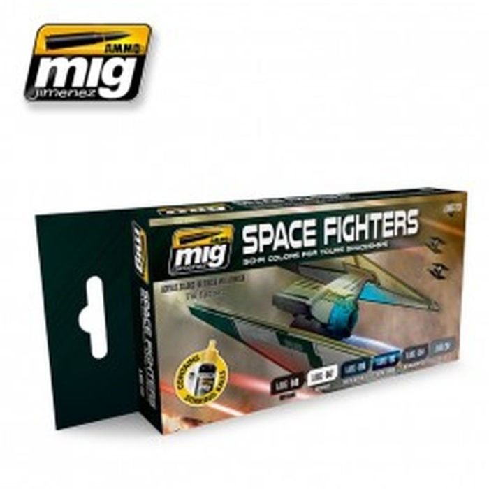 SPACE FIGHTERS SCI-FI COLORS 6 JARS 17 ML A.MIG-7131