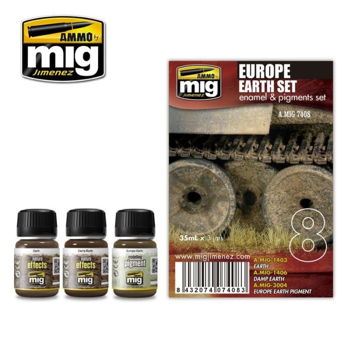 EUROPE EARTH SET 3 JARS 35 ML A.MIG-7408