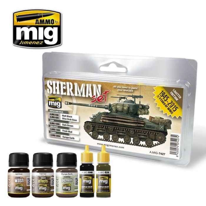FURY SHERMAN SET 2 JARS 17 ML 3 JARS 35 ML A.MIG-7427