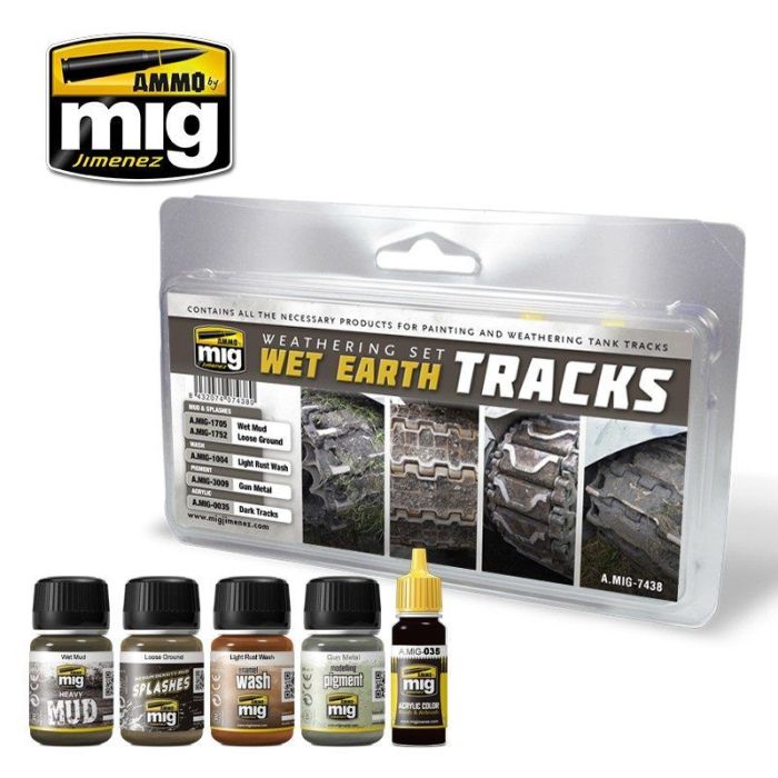 WET EARTH TRACKS 1 JAR 17 ML 4 JARS 35 ML A.MIG-7438