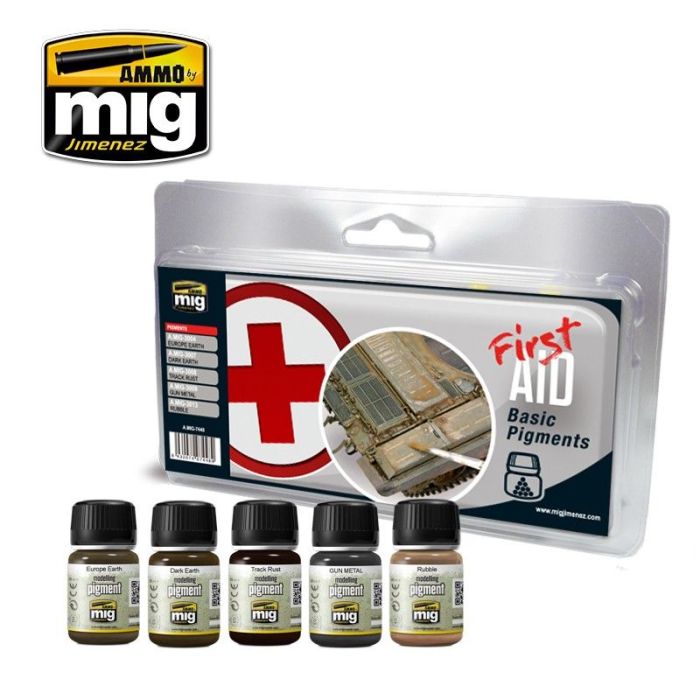FIRST AID BASIC PIGMENTS 5 JARS 35 ML A.MIG-7448