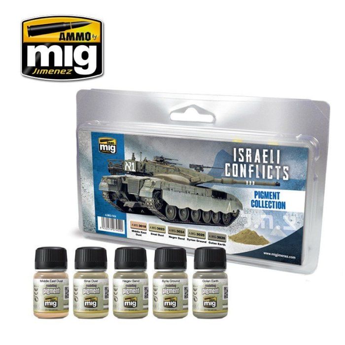 ISRAELI CONFLICTS PIGMENTS COLLECTION 5 JARS 35 ML A.MIG-7454