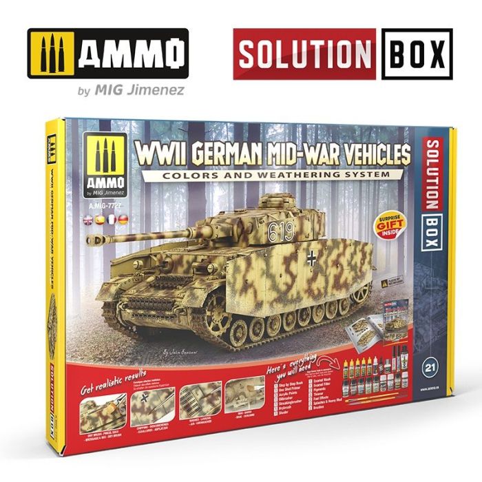 SOLUTION BOX #21 WWII GERMAN MID-WAR VEHICLES A.MIG-7727