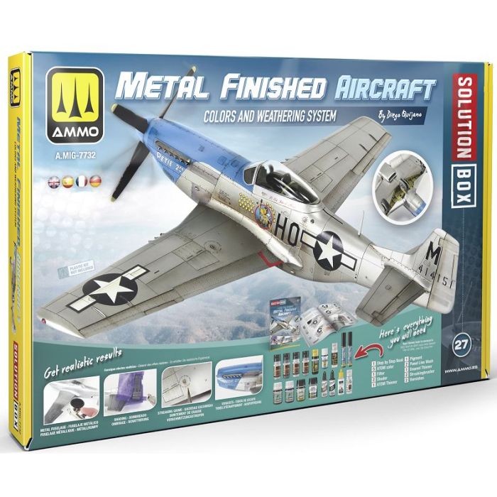 SOLUTION BOX #27 METAL FINISHED AIRCRAFT A.MIG-7732