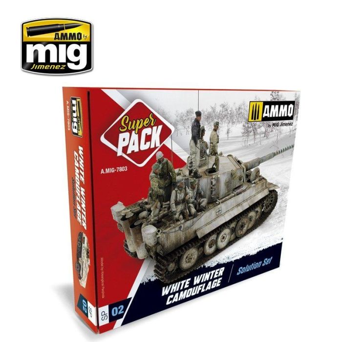 SUPER PACK WHITE WINTER CAMOUFLAGE SET A.MIG-7803