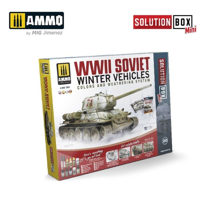 SOLUTION BOX MINI #20 WWII SOVIET WINTER VEHICLES A.MIG-7903
